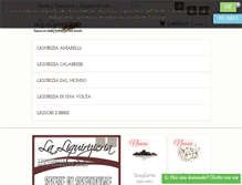 Tablet Screenshot of laliquirizieria.com